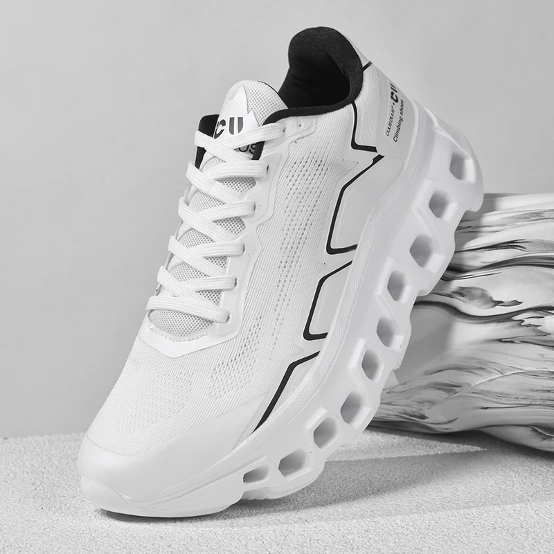 Men's Running Shoes Cushioning Jogging Trainer Race Sneakers Outdoor Breathable Couple Mesh Luxury Shoes Non-Slip Off-road Shoes