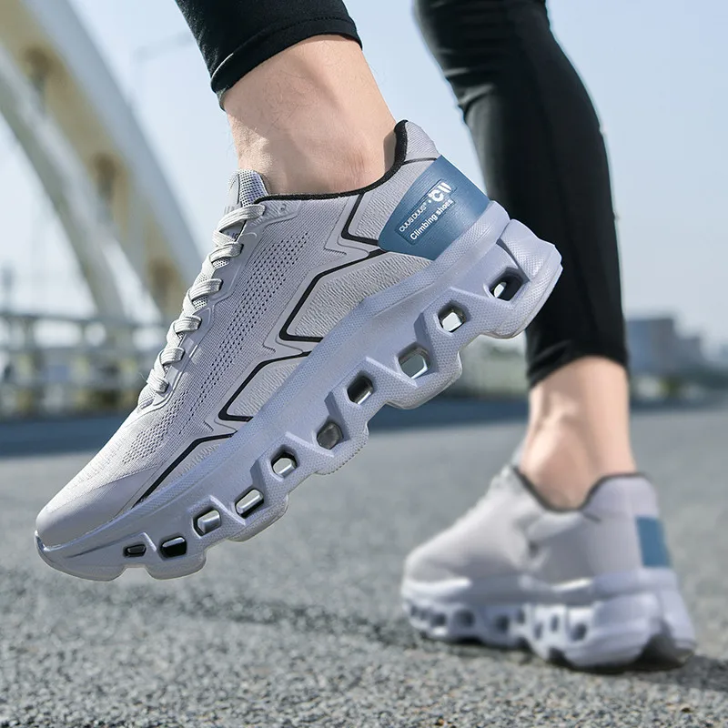 Men's Running Shoes Cushioning Jogging Trainer Race Sneakers Outdoor Breathable Couple Mesh Luxury Shoes Non-Slip Off-road Shoes
