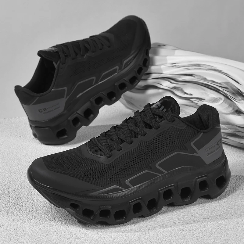 Men's Running Shoes Cushioning Jogging Trainer Race Sneakers Outdoor Breathable Couple Mesh Luxury Shoes Non-Slip Off-road Shoes