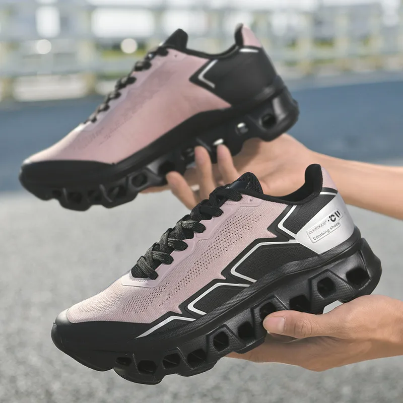 Men's Running Shoes Cushioning Jogging Trainer Race Sneakers Outdoor Breathable Couple Mesh Luxury Shoes Non-Slip Off-road Shoes