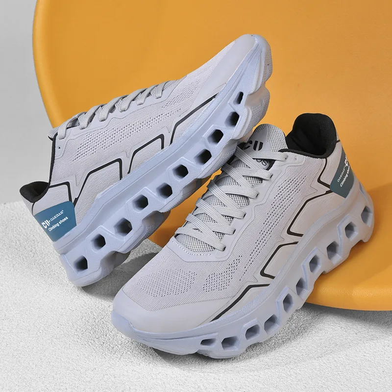 Men's Running Shoes Cushioning Jogging Trainer Race Sneakers Outdoor Breathable Couple Mesh Luxury Shoes Non-Slip Off-road Shoes