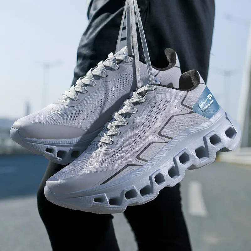 Men's Running Shoes Cushioning Jogging Trainer Race Sneakers Outdoor Breathable Couple Mesh Luxury Shoes Non-Slip Off-road Shoes