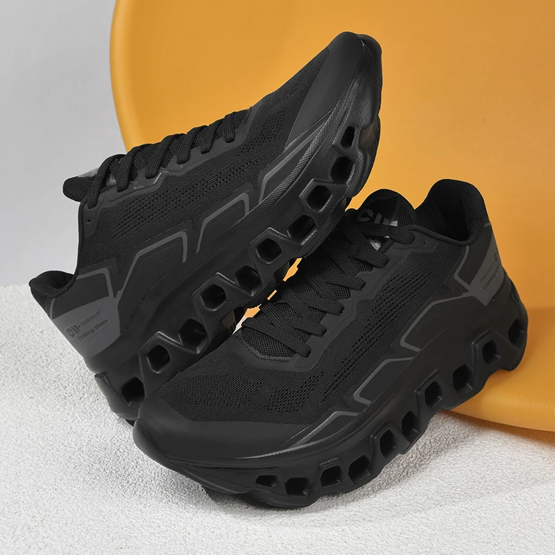 Men's Running Shoes Cushioning Jogging Trainer Race Sneakers Outdoor Breathable Couple Mesh Luxury Shoes Non-Slip Off-road Shoes