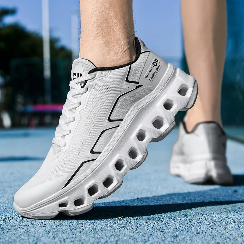 Men's Running Shoes Cushioning Jogging Trainer Race Sneakers Outdoor Breathable Couple Mesh Luxury Shoes Non-Slip Off-road Shoes