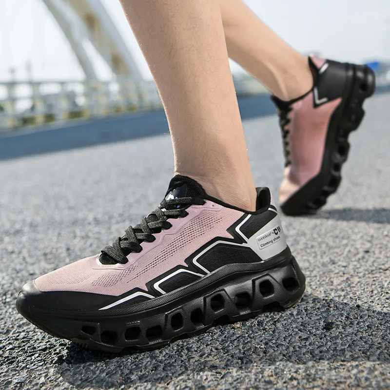 Men's Running Shoes Cushioning Jogging Trainer Race Sneakers Outdoor Breathable Couple Mesh Luxury Shoes Non-Slip Off-road Shoes
