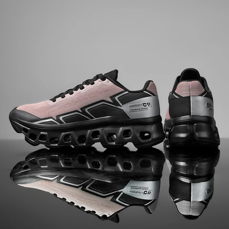 Men's Running Shoes Cushioning Jogging Trainer Race Sneakers Outdoor Breathable Couple Mesh Luxury Shoes Non-Slip Off-road Shoes