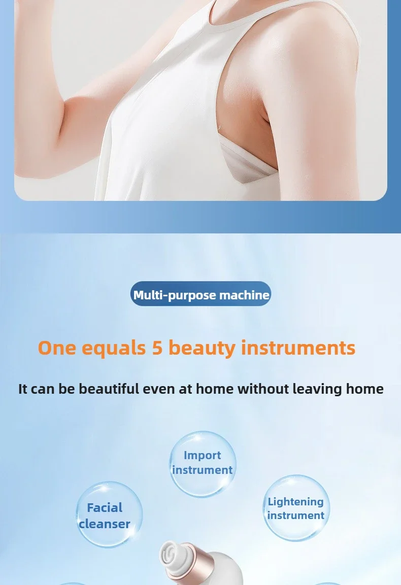 Blackhead Remover Pore Vacuum Face Cleaner Electric Pimple Acne Black Head Removal USB Rechargeable Water Cycle Black Dot Remove