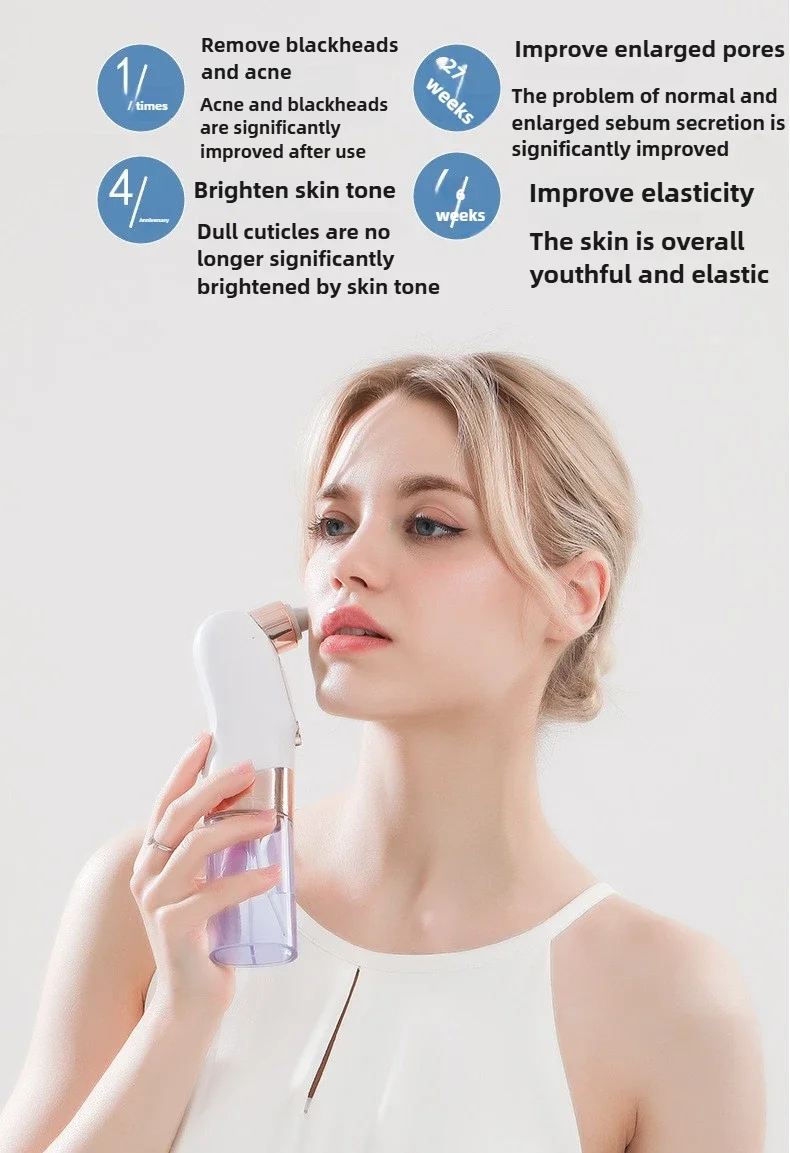 Blackhead Remover Pore Vacuum Face Cleaner Electric Pimple Acne Black Head Removal USB Rechargeable Water Cycle Black Dot Remove