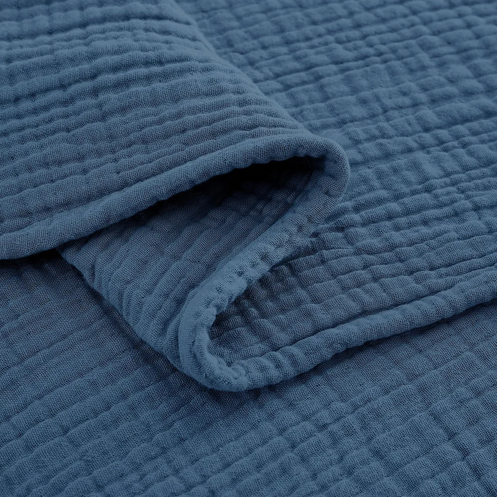 Muslin Throw Blanket Adults 100% Cotton Blankets Couch 6-Layer Summer Breathable Gauze All Season Soft Lightweight Pre-Washed
