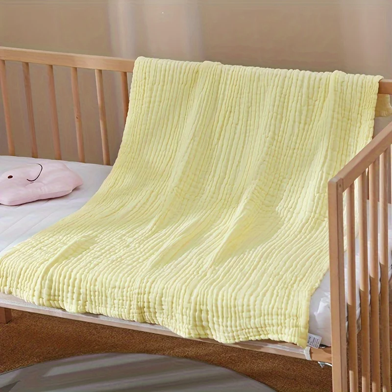 Muslin Throw Blanket Adults 100% Cotton Blankets Couch 6-Layer Summer Breathable Gauze All Season Soft Lightweight Pre-Washed