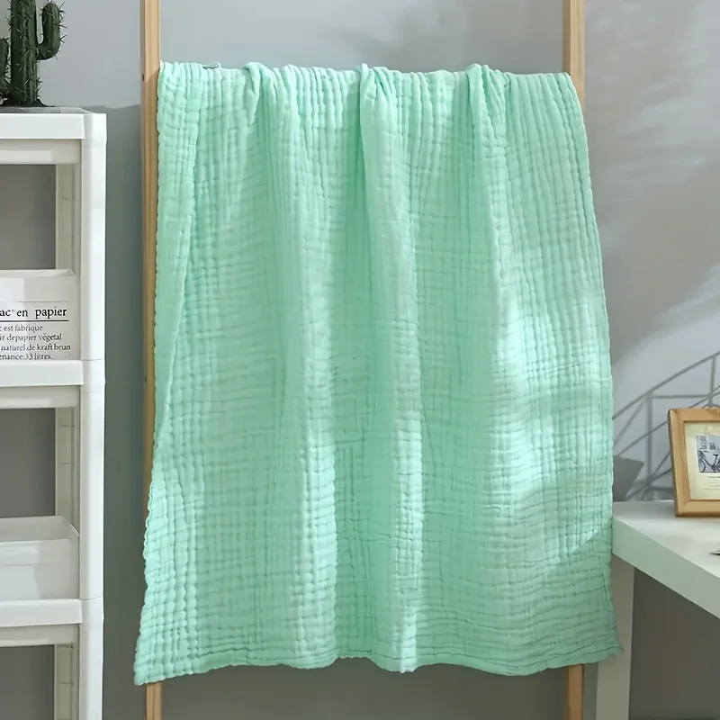 Muslin Throw Blanket Adults 100% Cotton Blankets Couch 6-Layer Summer Breathable Gauze All Season Soft Lightweight Pre-Washed