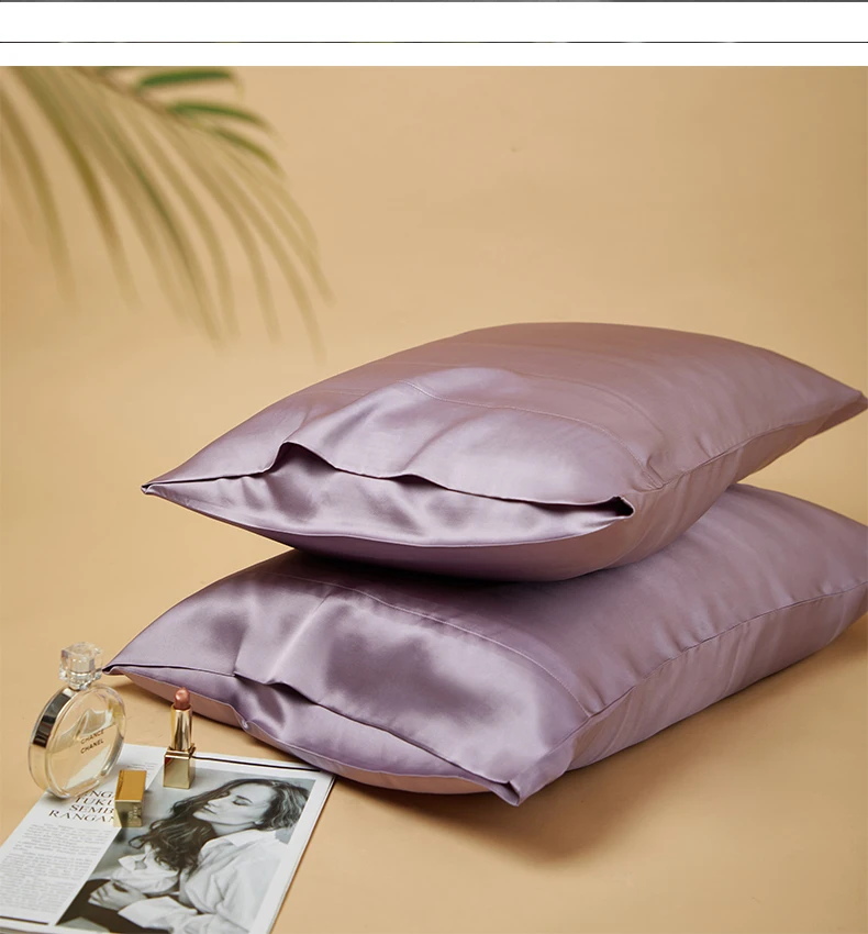 DISANGNI 22 Momme 100% Natural Mulberry Silk Pillowcases for Hair and Skin, Double-Sided Pure Silk with Envelope Closure, 2 Pack