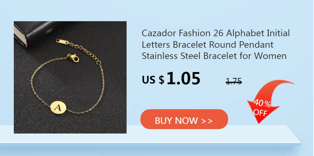 Cazador Minimalist Initial A-Z Letter Necklace for Women Alphabet Stainless Steel Choker Chains Jewelry Birthday Gift Wholesale