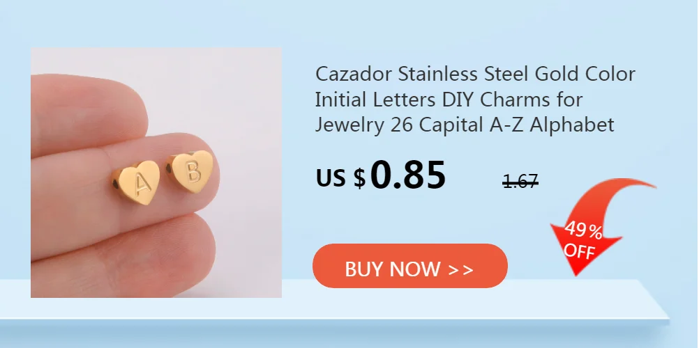 Cazador Minimalist Initial A-Z Letter Necklace for Women Alphabet Stainless Steel Choker Chains Jewelry Birthday Gift Wholesale