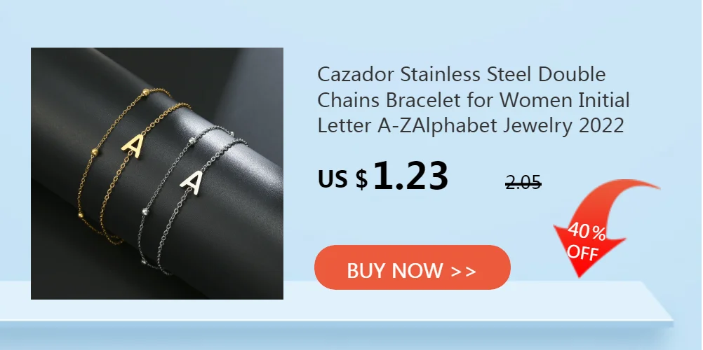 Cazador Minimalist Initial A-Z Letter Necklace for Women Alphabet Stainless Steel Choker Chains Jewelry Birthday Gift Wholesale