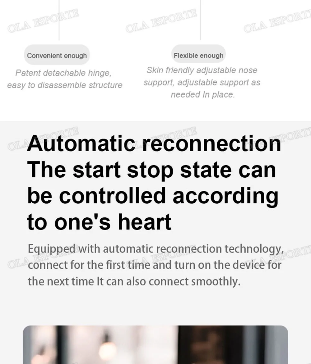 New Camera Control Smart Glasses Music Sunglasses Headphones Wireless Bluetooth Call Headset HIFI Audio glasses For Android HT30