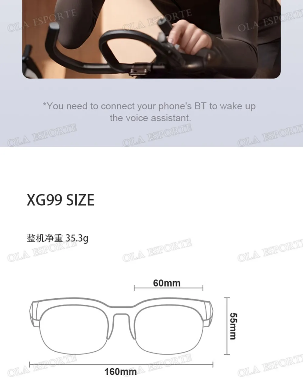 New Camera Control Smart Glasses Music Sunglasses Headphones Wireless Bluetooth Call Headset HIFI Audio glasses For Android HT30