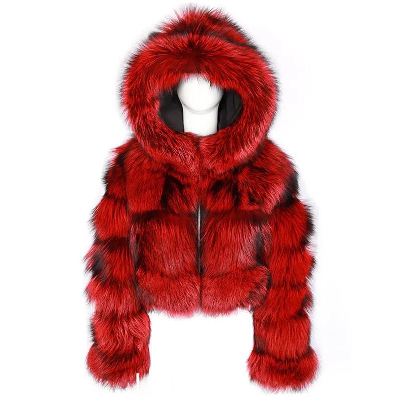 Quality Furry Cropped Faux Fur Coats And Jacket Women Short Fluffy Tops Coat With Hooded Winter Fur Jackets Ladies Cardigan 2740
