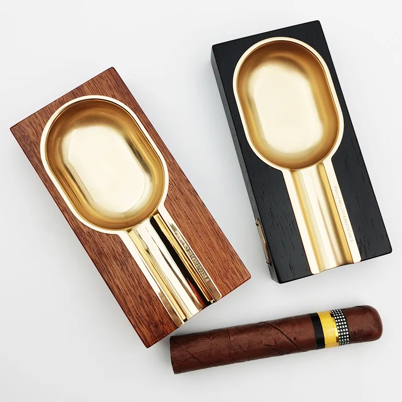 Wooden Cigar Ashtray Stand Cigar Holder Ashtray Cigarette Cigar Stand Holder Ashtray Ash Tray Single Slot Cigar Holder Ashtray