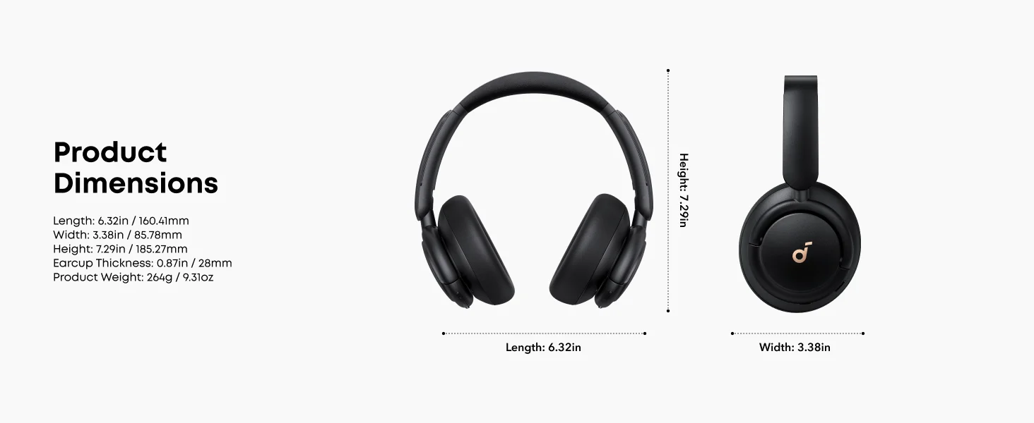Soundcore by Anker Life Q30 Hybrid Active Noise Cancelling Headphones with Multiple Modes (Refurbished)
