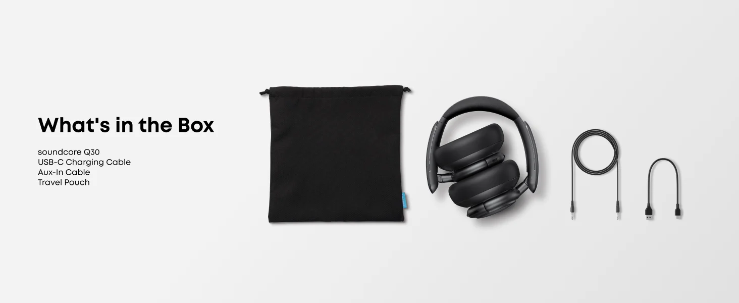 Soundcore by Anker Life Q30 Hybrid Active Noise Cancelling Headphones with Multiple Modes (Refurbished)