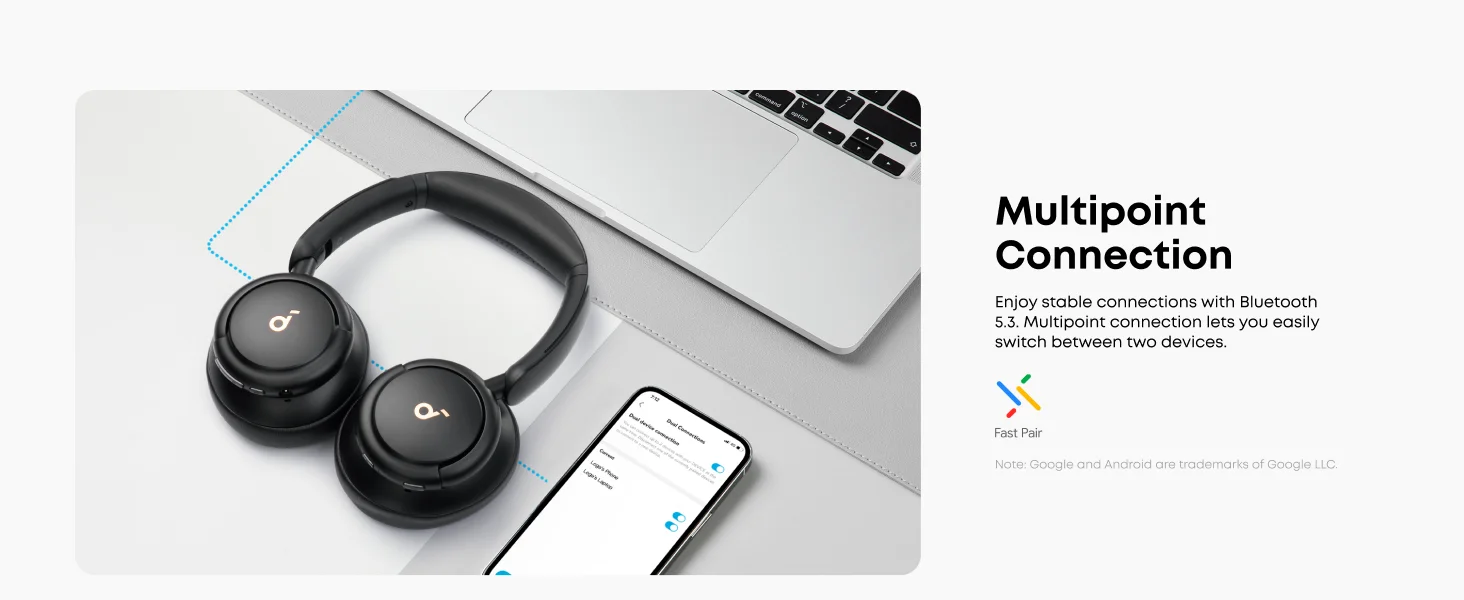 Soundcore by Anker Life Q30 Hybrid Active Noise Cancelling Headphones with Multiple Modes (Refurbished)