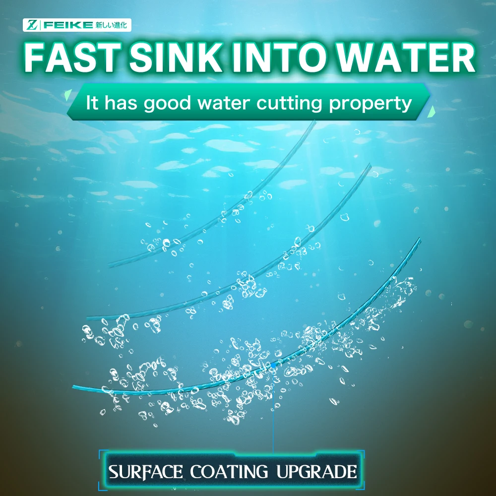 ZUKIBO FEIKE Ⅱ 1000M PE Braided Fishing Line Green Japan Quality Multifilament Smooth Casting Wear Resistant for Bass Fishing