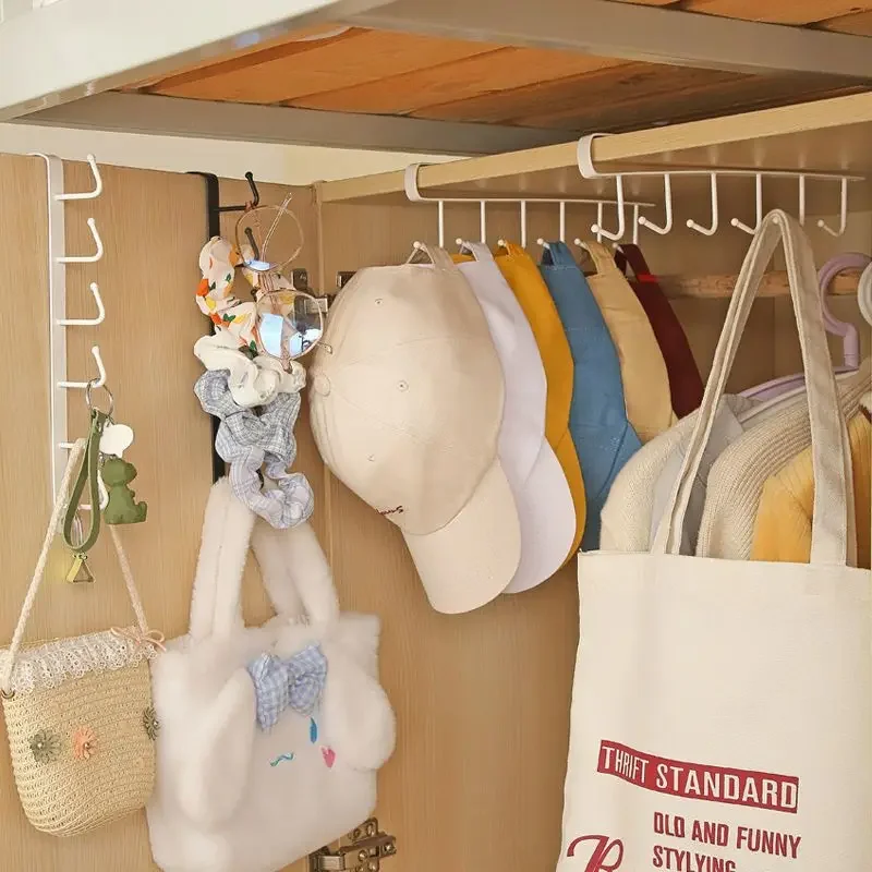 1/2PCS Door Hat Holder Hat Organizer Baseball Cap Bag Storage Rack Cabinet Hooks Dormitory Storage Organizer Hanger
