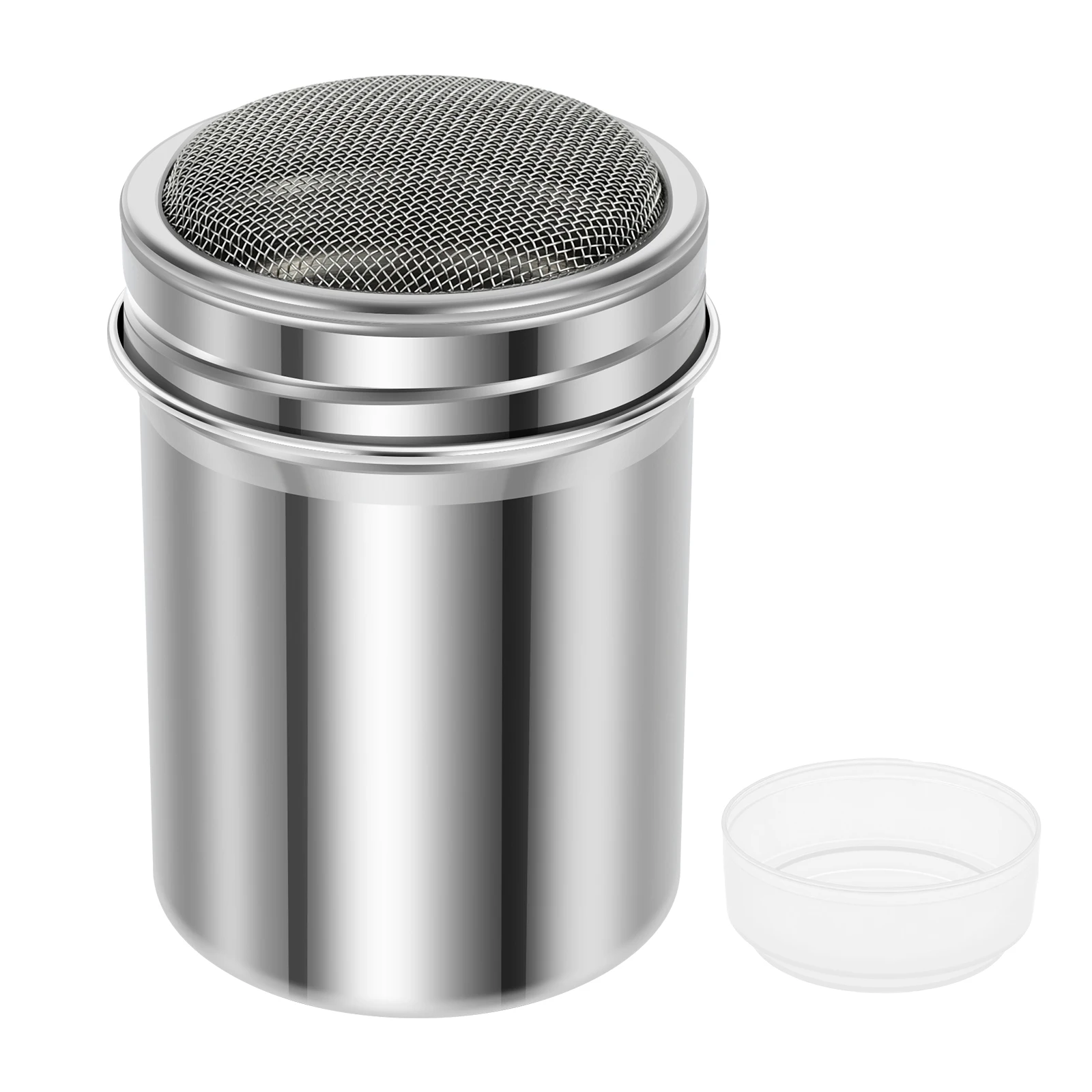 Stainless Steel Spice Jar Storage with Lid Barbecue Salt Sugar Bottle Shaker With Handle Pepper Seasoning Can Seasoning Bottle