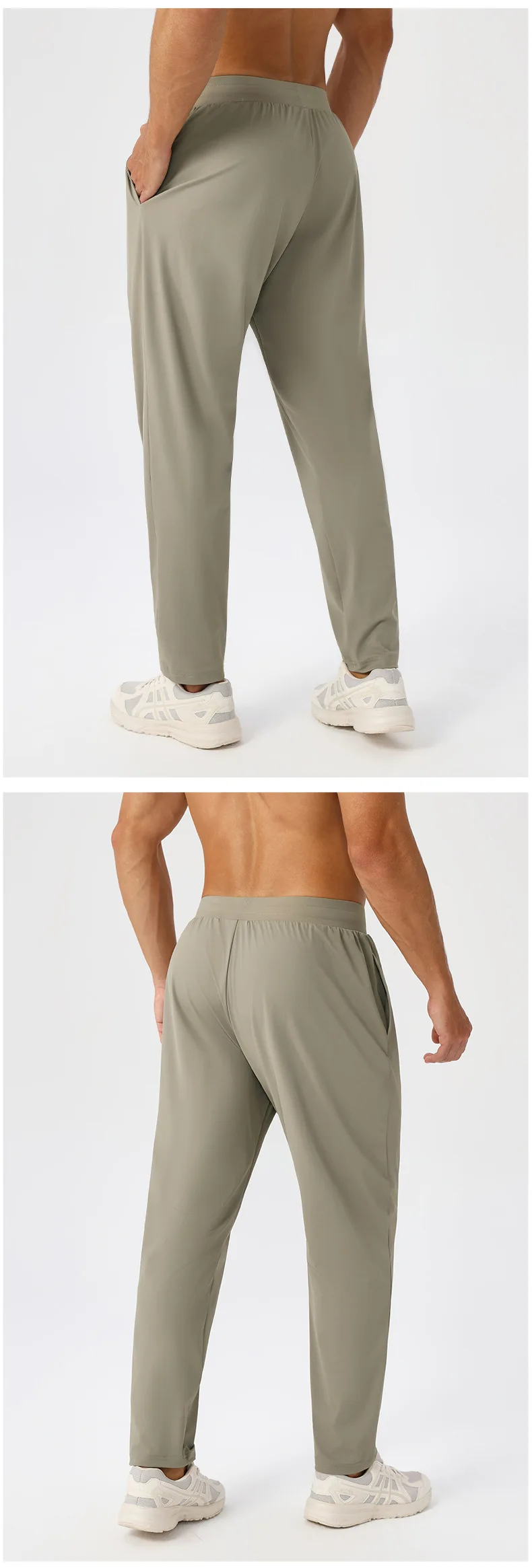Men's Sport Casual Sweatpants Quick-Drying Breathable for Fitness and Running Outdoor Stretch and Loose-Fitting Training Pants