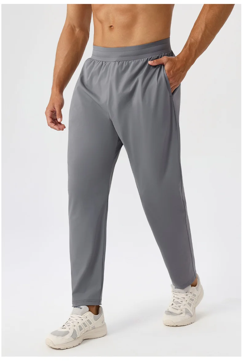 Men's Sport Casual Sweatpants Quick-Drying Breathable for Fitness and Running Outdoor Stretch and Loose-Fitting Training Pants