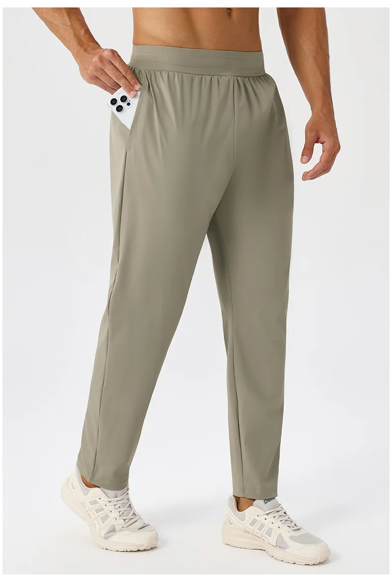 Men's Sport Casual Sweatpants Quick-Drying Breathable for Fitness and Running Outdoor Stretch and Loose-Fitting Training Pants