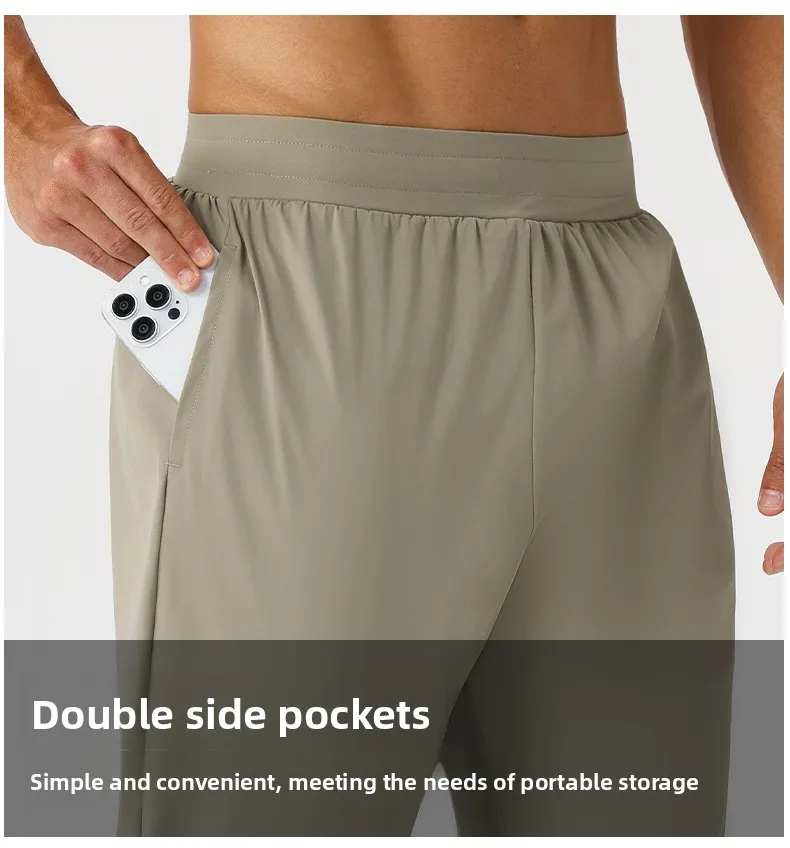 Men's Sport Casual Sweatpants Quick-Drying Breathable for Fitness and Running Outdoor Stretch and Loose-Fitting Training Pants