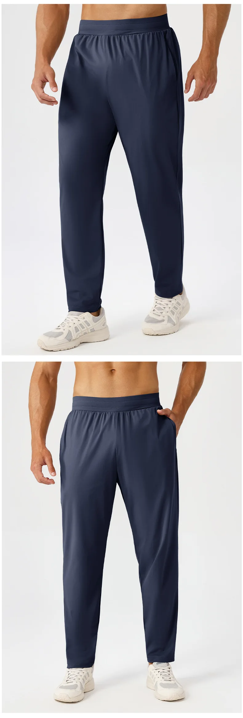 Men's Sport Casual Sweatpants Quick-Drying Breathable for Fitness and Running Outdoor Stretch and Loose-Fitting Training Pants