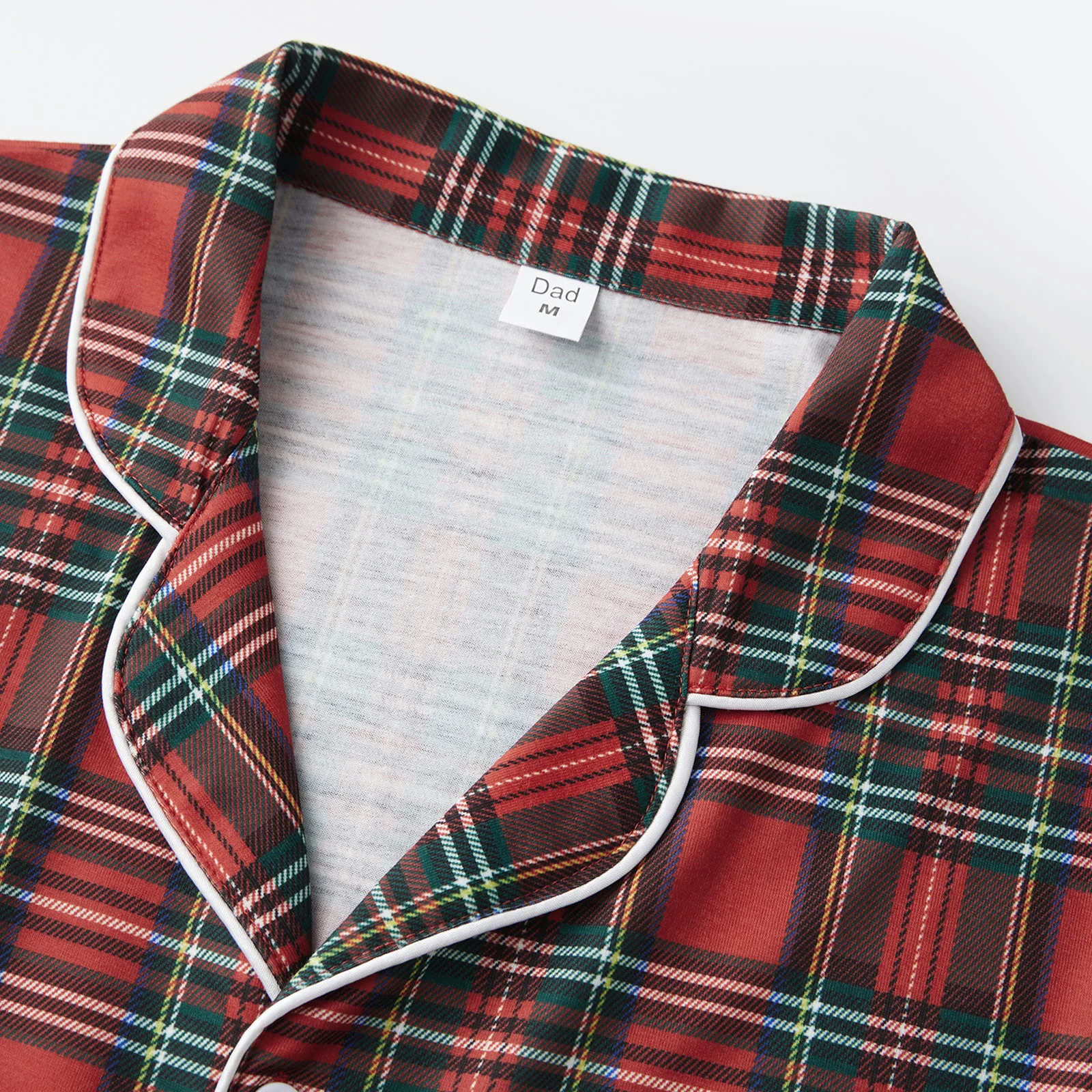 Family Christmas Pajamas Matching Sets Adult And Kids Xmas Red Plaid Button Shirts Tops+Pants Baby Romper Loungewear Pyjamas