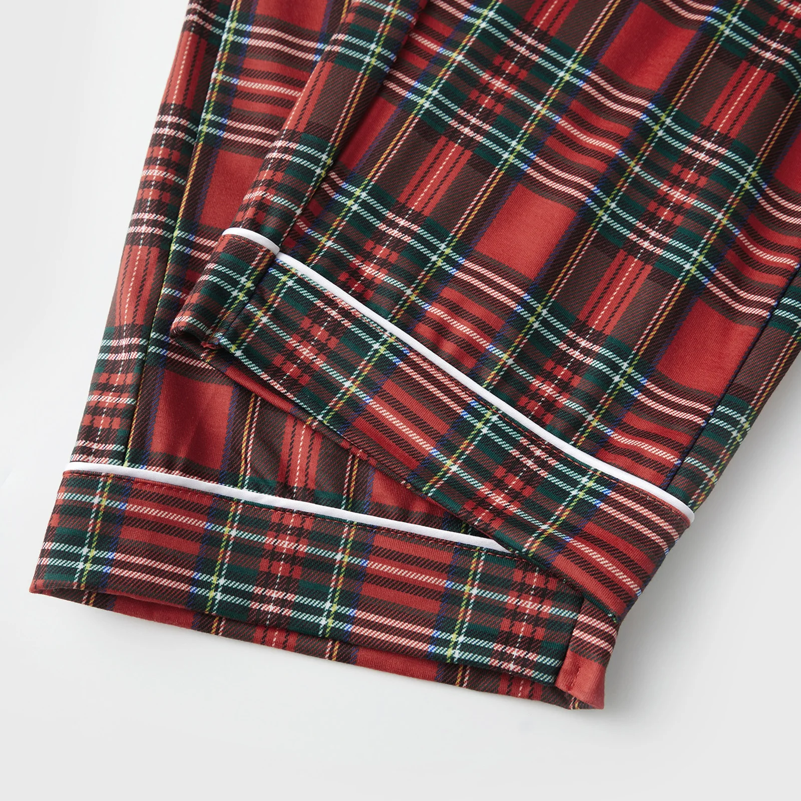 Family Christmas Pajamas Matching Sets Adult And Kids Xmas Red Plaid Button Shirts Tops+Pants Baby Romper Loungewear Pyjamas