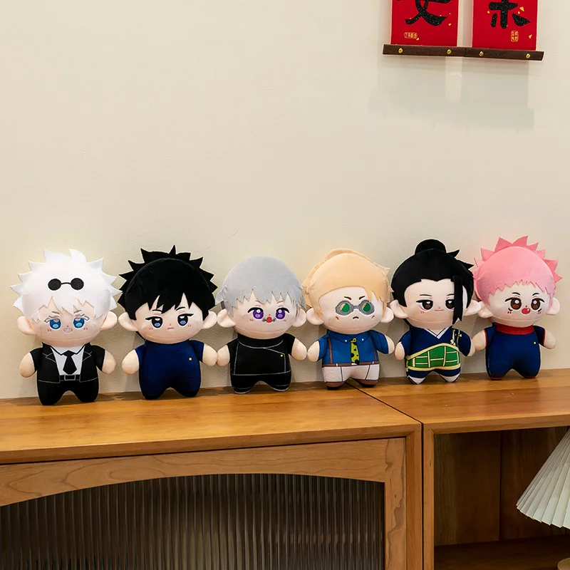 Cartoon Gojo Satoru Geto Suguru Nanami Kento Fushiguro Megumi Itadori Yuji Plush Toys Jujutsu Kaisen Stuffed Dolls Fans Gift