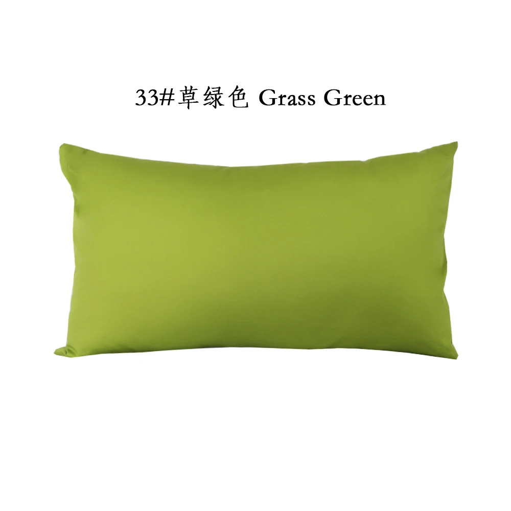 48X74/ 50x70 / 50x152cm Cotton Twill Cushion Cover Zipper Long Strip Bed Pillow Cover Bedroom Sofa Household Products