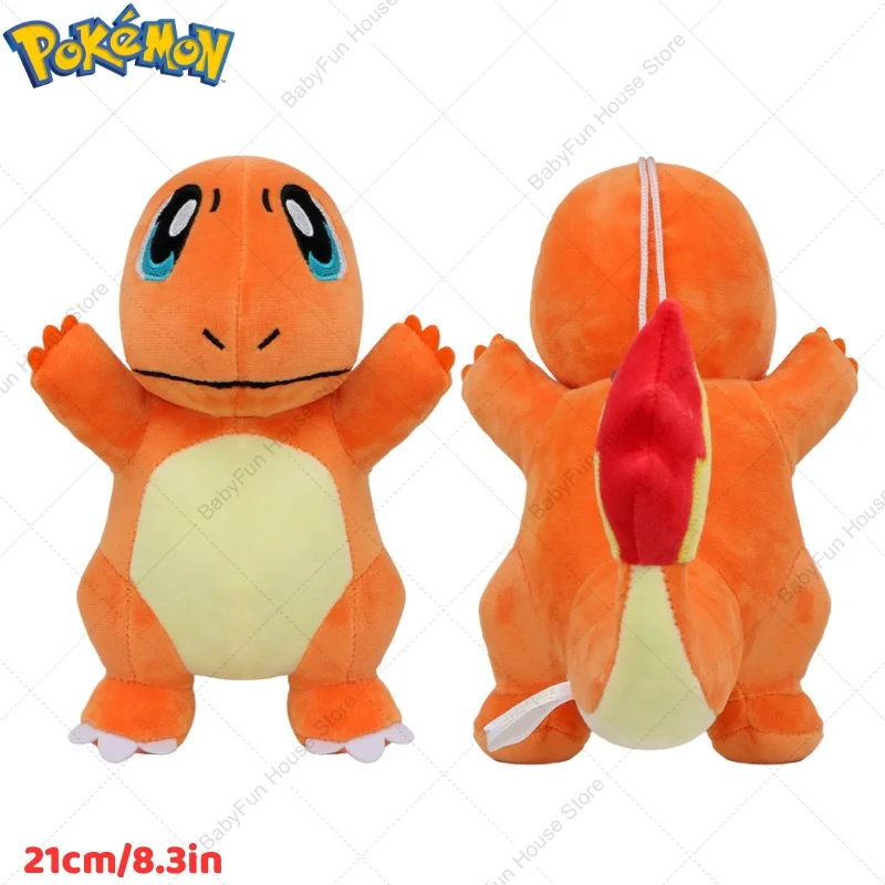 Pokemon Q Version Mimikyu Gengar Charmander Plush Toys Kawaii Cartoon Wooper Stuffed Animals Peluche Dolls Birthday Gifts Kids