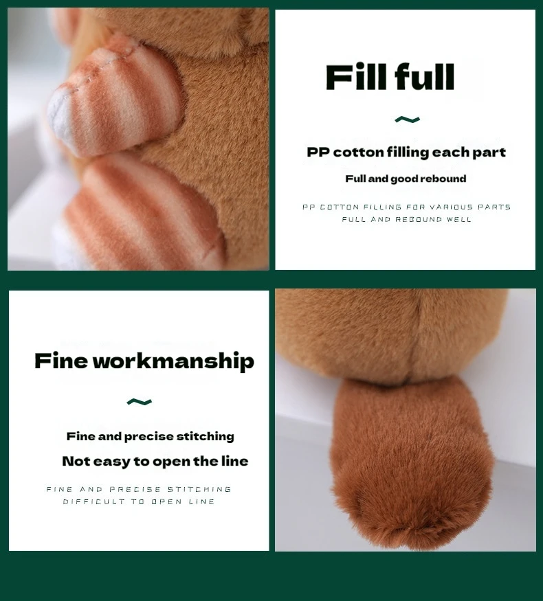 12cm Anime Mofusand Plush Keychain Pendant Bag Pendant Cartoon Cute Little Raccoon Squirrel Panda Plush Doll Sofa Ornaments Gift
