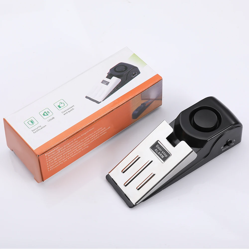Awapow Door Stopper Alarm Portable Doorstop Security Alarm 120dB for Travel Home Apartment House Block Blocking System
