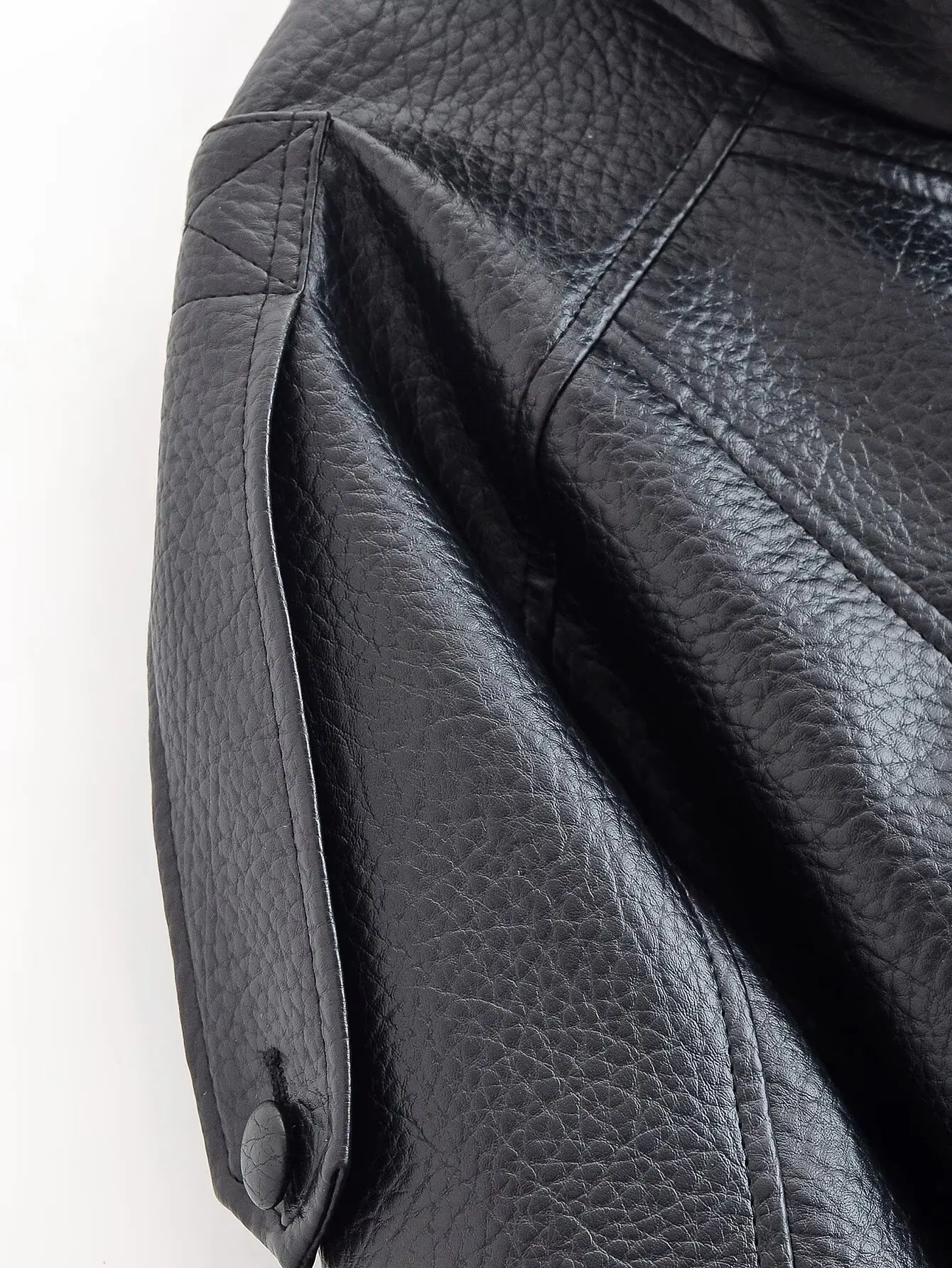 HH Women Autumn Elegant Street Style Coats Woman Asymmetric Button Pocket Long Sleeves Black Loose Zipper Slim Jackets