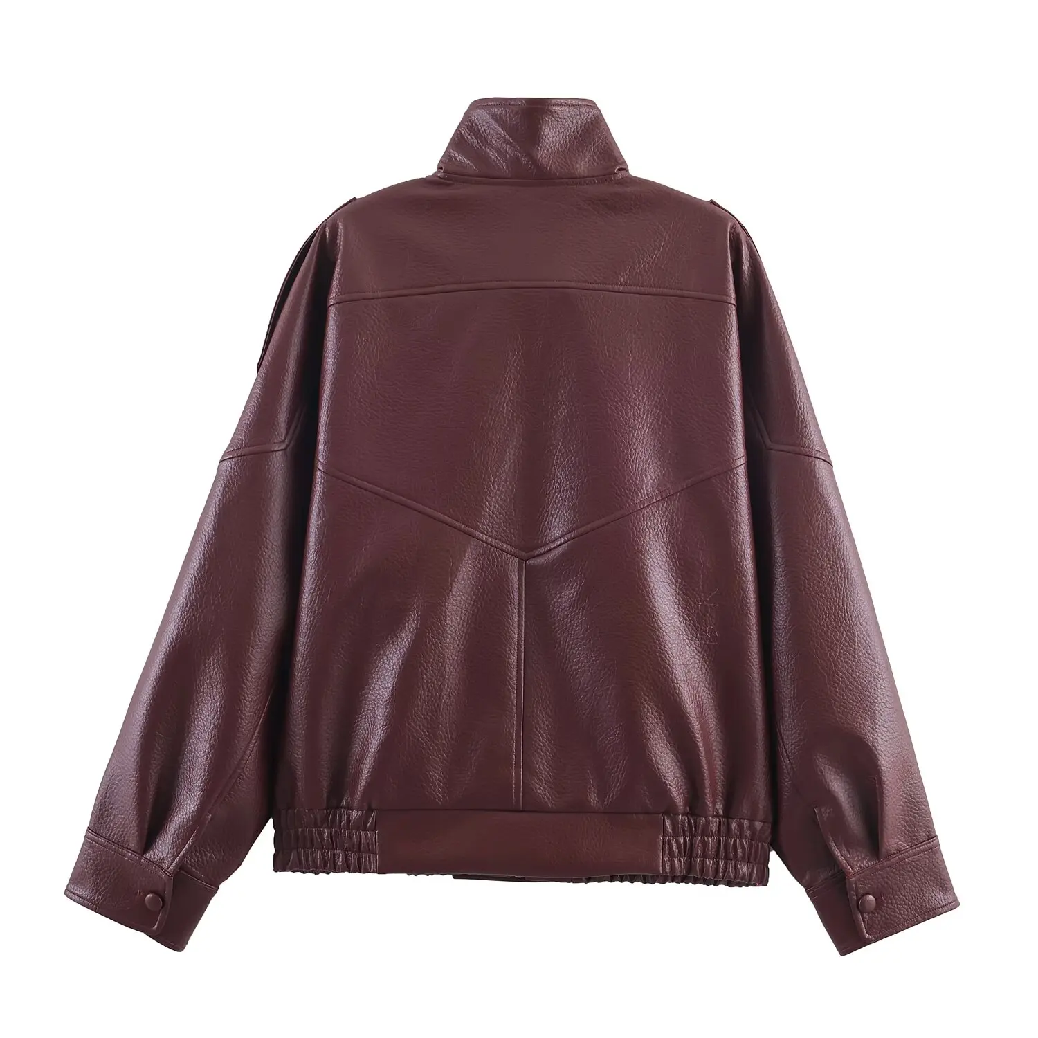 HH Women Autumn Elegant Street Style Coats Woman Asymmetric Button Pocket Long Sleeves Black Loose Zipper Slim Jackets