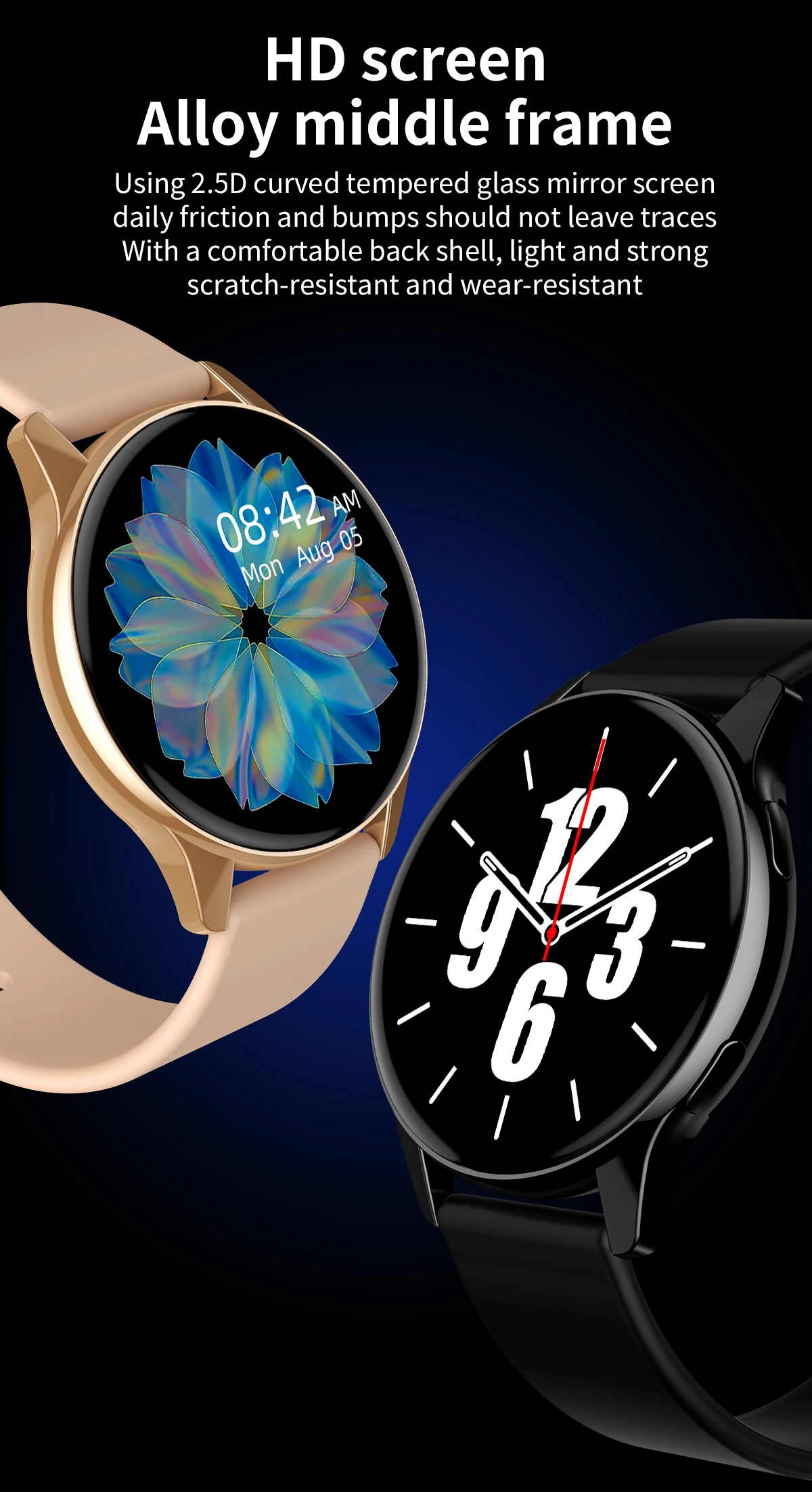 Watch 6 Upgrade SmartWatch 2026 Music Control Outdoor Sports Watch Bluetooth Call Heart Rate Message Reminder Weather Smartwatch