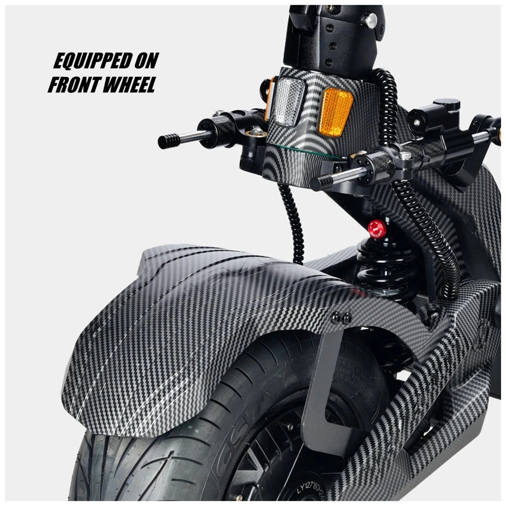 Original Mudguard for TEVERUN Electric Scooter FIGHTER SUPREME 7260R Fender of Both Front & Rear 13-Inch Motor Splash Guard