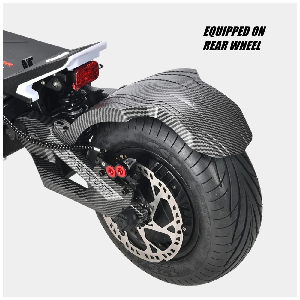 Original Mudguard for TEVERUN Electric Scooter FIGHTER SUPREME 7260R Fender of Both Front & Rear 13-Inch Motor Splash Guard