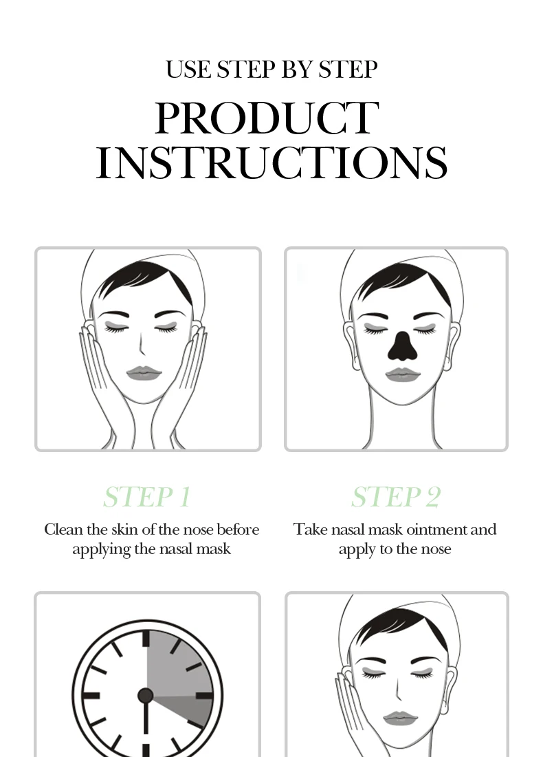 1/3/5/10PCS Bamboo Charcoal Nose Blackhead Remover Mask Deep Cleansing Shrink Pore Mask Skin Care Nose Black Dots Pore Skin Care