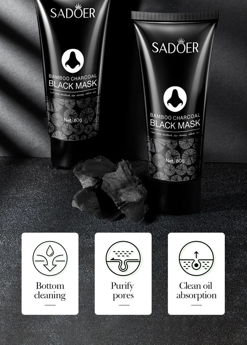 1/3/5/10PCS Bamboo Charcoal Nose Blackhead Remover Mask Deep Cleansing Shrink Pore Mask Skin Care Nose Black Dots Pore Skin Care