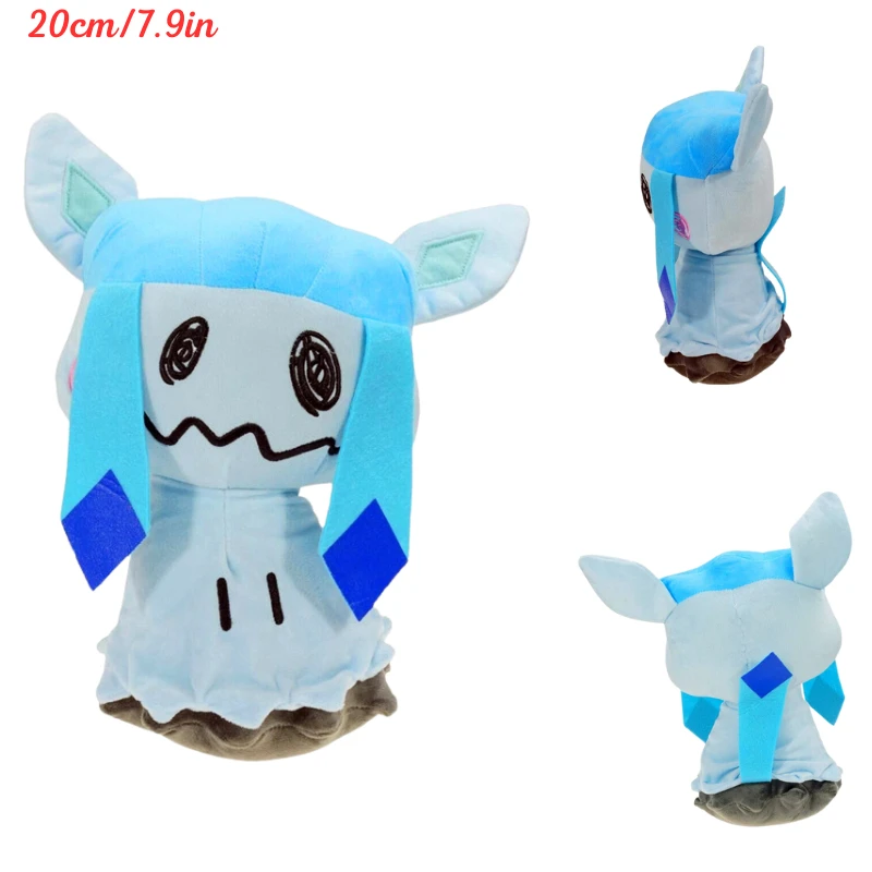 Pokemon Shiny Mimikyu Plush Toys Mimikyu Cos Snorlax Charizard Mewtwo Umbreon Vaporeon Sylveon Kawaii Stuffed Peluche Dolls Kids