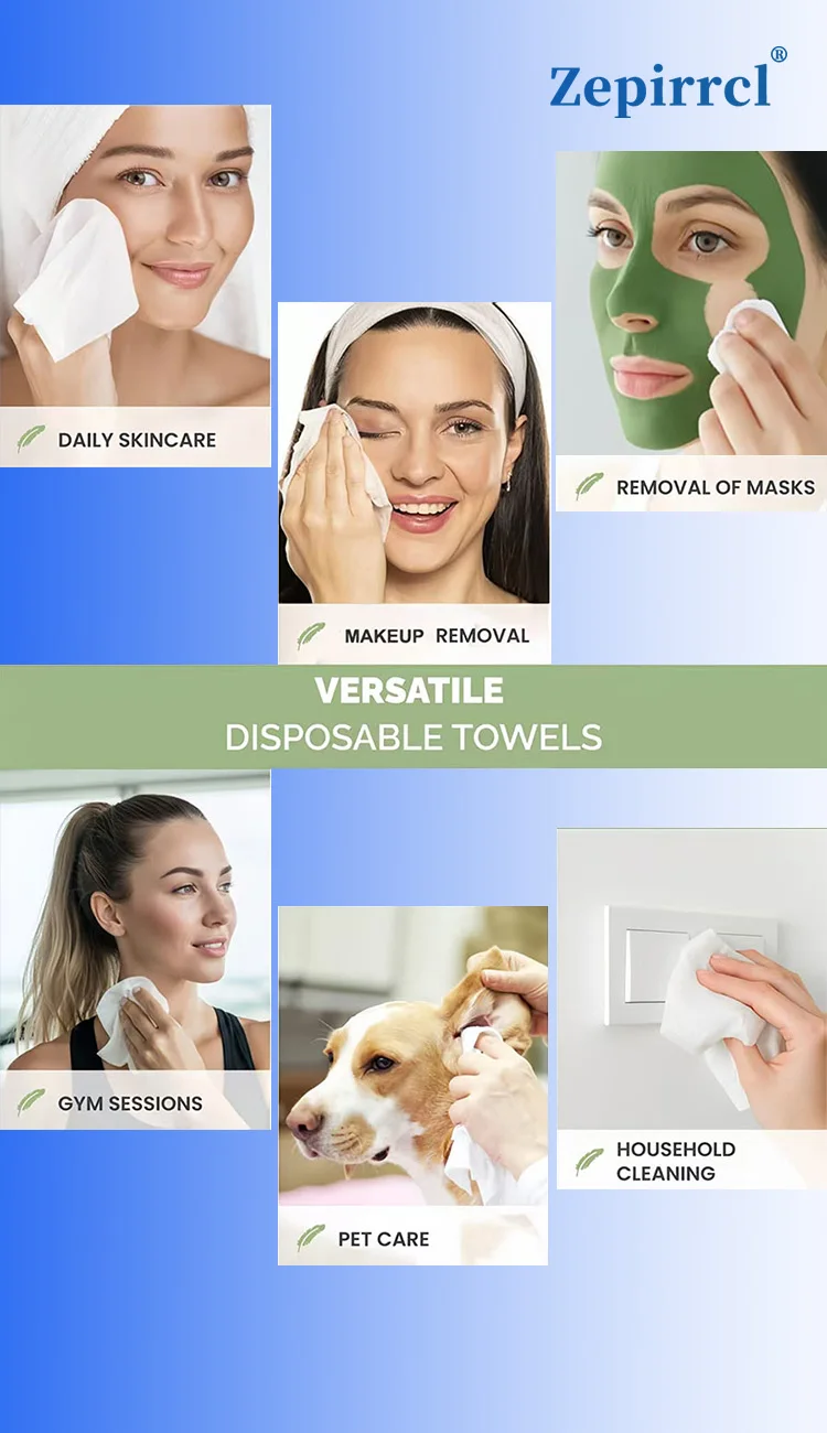 26*30cm Box of Disposable Face Towels, Thickened and Large Size, for Cleansing the Skin, Suitable for All Skin Types, Unisex, 40 Wipes/Box